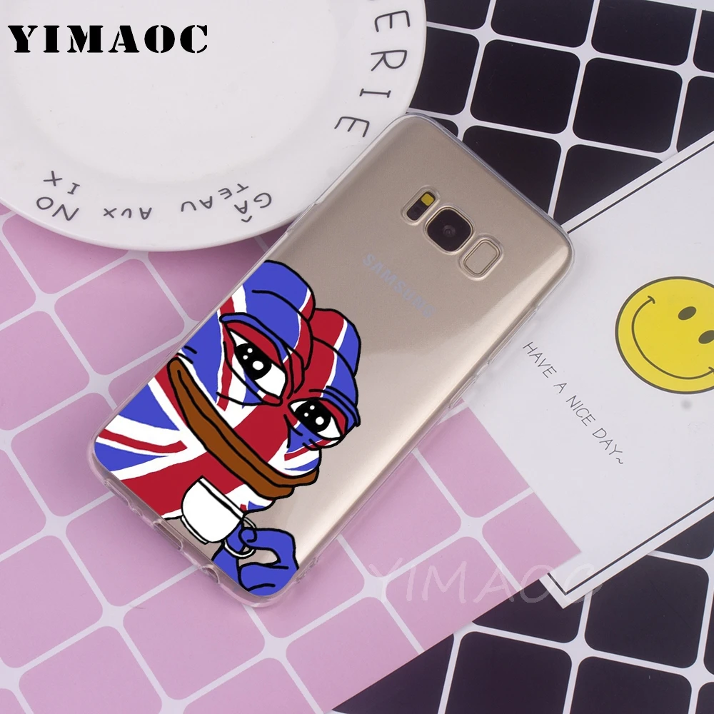 Мягкий силиконовый чехол YIMAOC Wolf Frog Pepe из ТПУ для Samsung Galaxy j3 j5 A5 2016 2017 A8 2018 Note 8 S7 edge S8