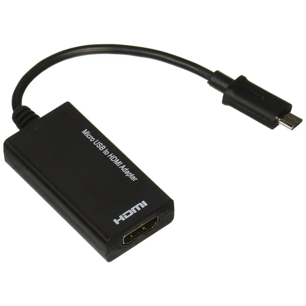 Портативный маленький размер MHL Micro USB Мужской к HDMI Женский адаптер кабель для Android