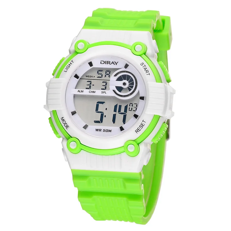 Montre enfant 2019 DIRAY цифровые часы детские водонепроницаемые спортивные силиконовый