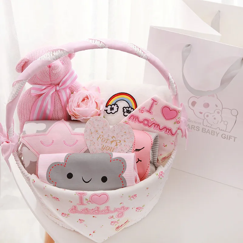 Cocostyles заказ Премиум-Изысканная baby shower подарочные корзины Детские сувениры Подарочные наборы для Новорожденные девочка мальчик подарок