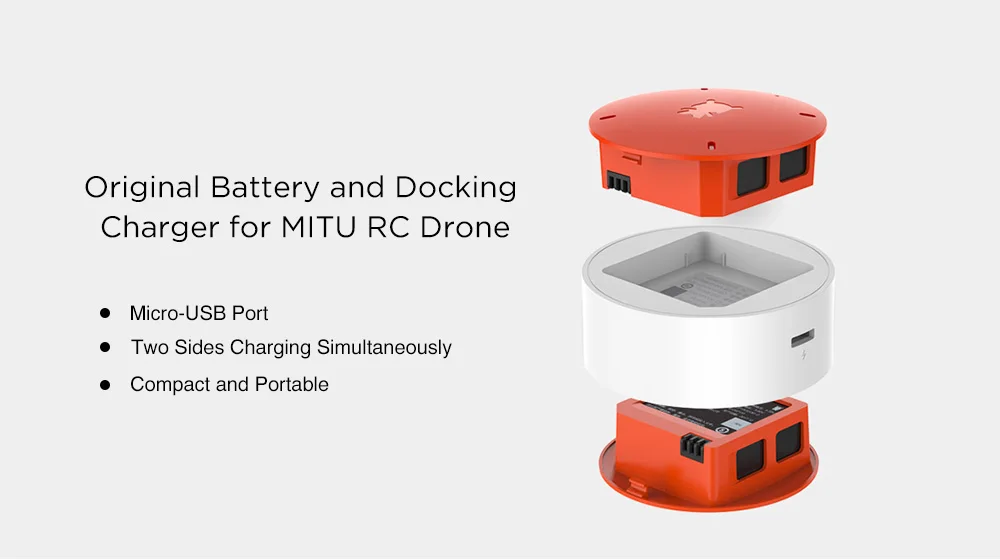 Шт. 3 шт. Xiaomi MITU 920 мАч док-зарядное устройство для RC Дрон мини самолет умный пульт