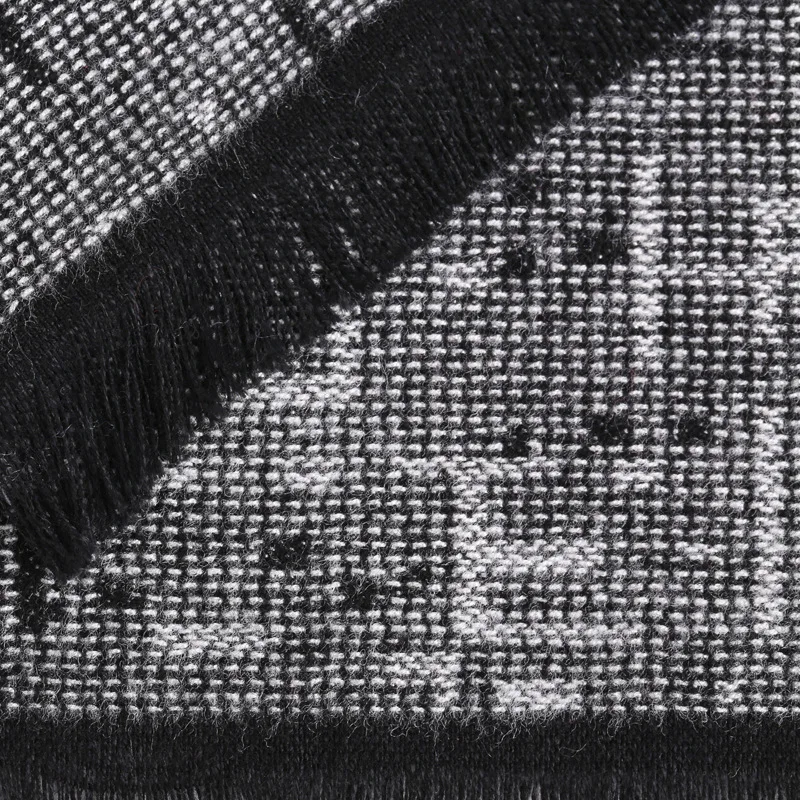 Роскошный брендовый зимний шарф для мужчин деловой подарок роскошные однотонные