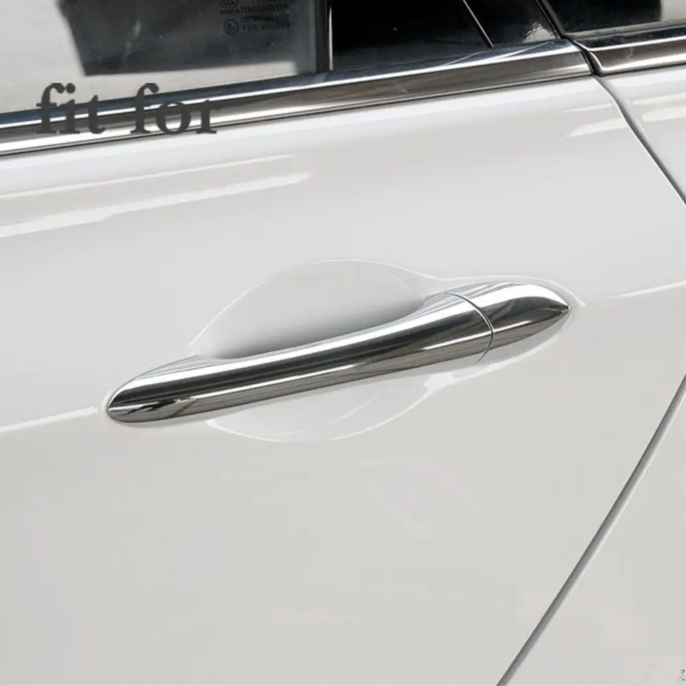 New Car Exterior Decor ABS Chrome Door Handle Cover Trimss + Grand Bowls fit for HYUNDAI Sonata YF i45 2110AC auto styling |