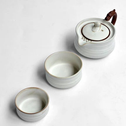 1 pot 2 cups WIZAMONY китайский чайный набор кунг-фу gaiwan Чайник чашки Керамика Чайные Наборы Чайник Пуэр посуда для напитков Путешествия Чайный набор японский - Цвет: 1 pot 2 cups