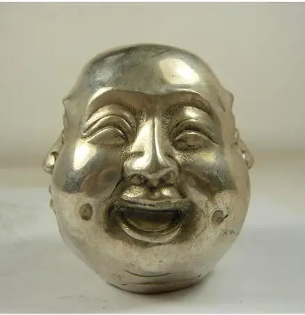 

Ручная работа, медная серебряная статуя Будды с 4 лицами, эмоциями, эмоциями, оптовая продажа, дешевая тибетская Серебряная медь