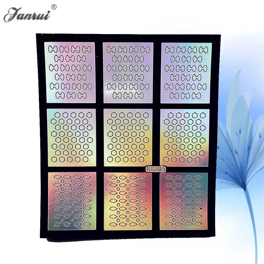 Мультфильм выдалбливают винил для ногтей шаблон наклейка Аэрограф Живопись