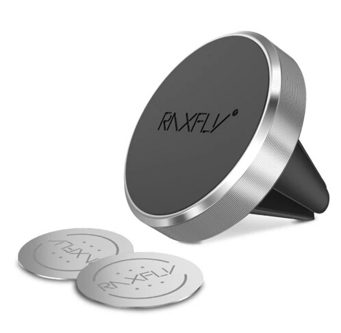 Silver Upgraded RAXFLY магнитный автомобильный держатель для iphone 6S вентиляционное отверстие держатель с магнитным креплением Автомобильный держатель для телефона стоячая подставка автомобиль для iphone 6 - Цвет: Silver Upgraded