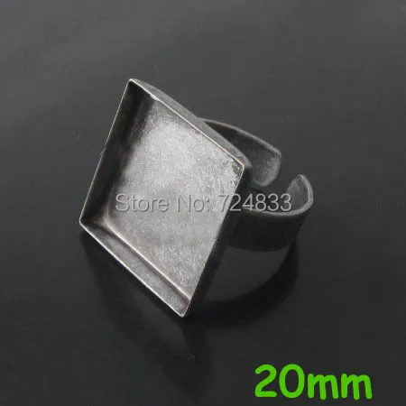 Пустая Безель кольцевые базы с внутренней 20 мм квадратной глубокой стенкой чашки