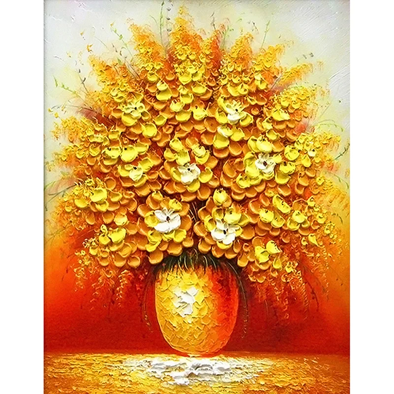 

Алмазная вышивка, полная, квадратная, круглая, Новое поступление, алмазная живопись, Желтая Ваза, 5d украшение для сада «сделай сам» Mosaic