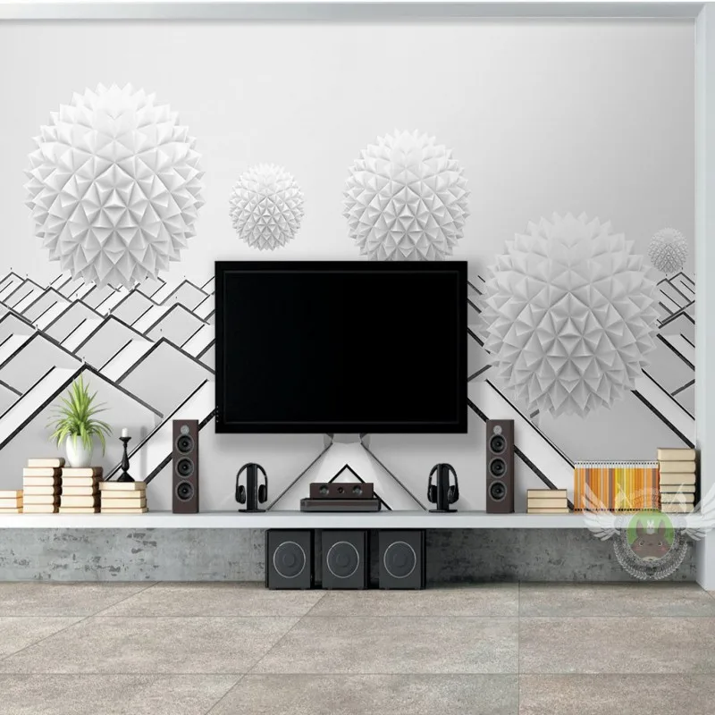 Обои 3d стерео шар пространство современный ТВ фон настенная стена торговый центр