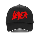 Бейсболка Slayer в стиле рок-рок с принтом, летняя, регулируемая, с металлическими ремешками