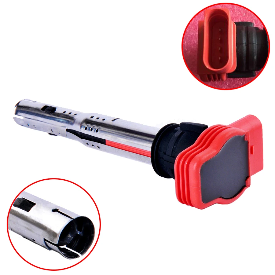 Катушка зажигания Wooeight 1 шт. 06E 905 115E 06E905115D для Audi A4 A5 A6 A8 Q7 Q5 R8 VW Touareg 2008 2009 2010 2011|touareg
