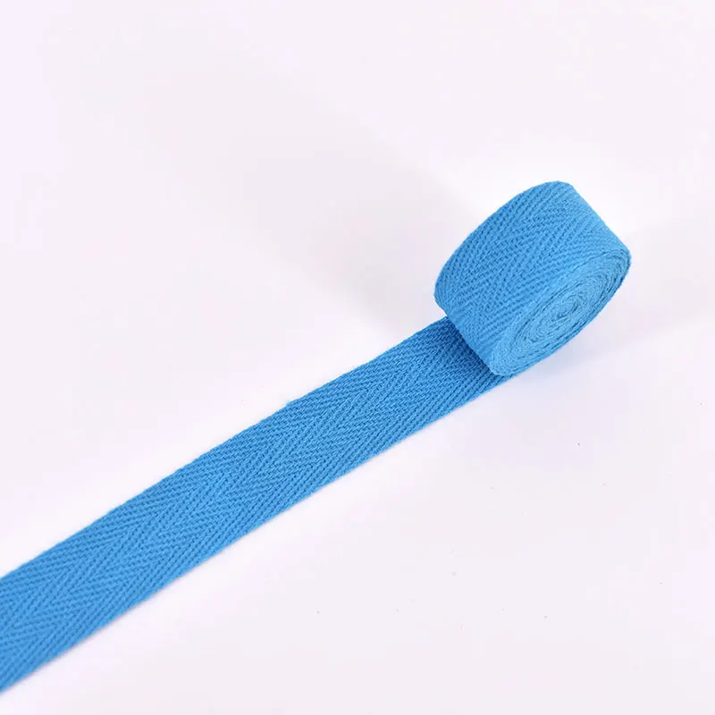 Blue 10 м/лот 1,5 см Мульти Цвет шевронная лента, тесьма тканая хлопчатобумажная швейная оверлок ткань ремень DIY Аксессуары LX582 - Цвет: Blue