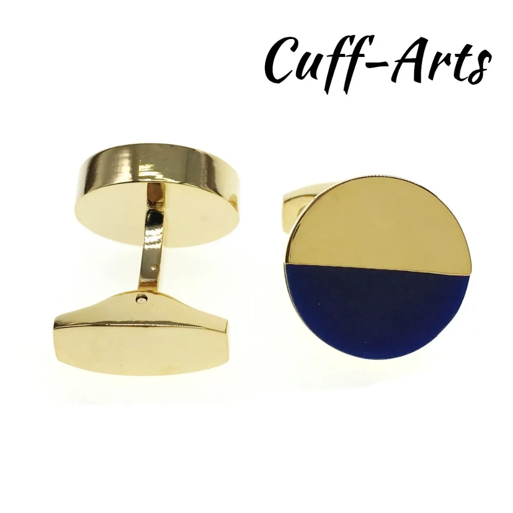 Cufflinks Men Golden Mirror Plane Circle Jewelry Personality 2018 High Quality Cuff Links C20023 | Украшения и аксессуары