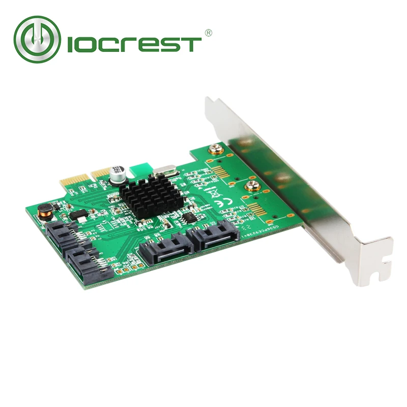 IOCREST SATA III 4 порта PCI e версия 2 x2 Слот контроллер карты HyperDuo программное обеспечение