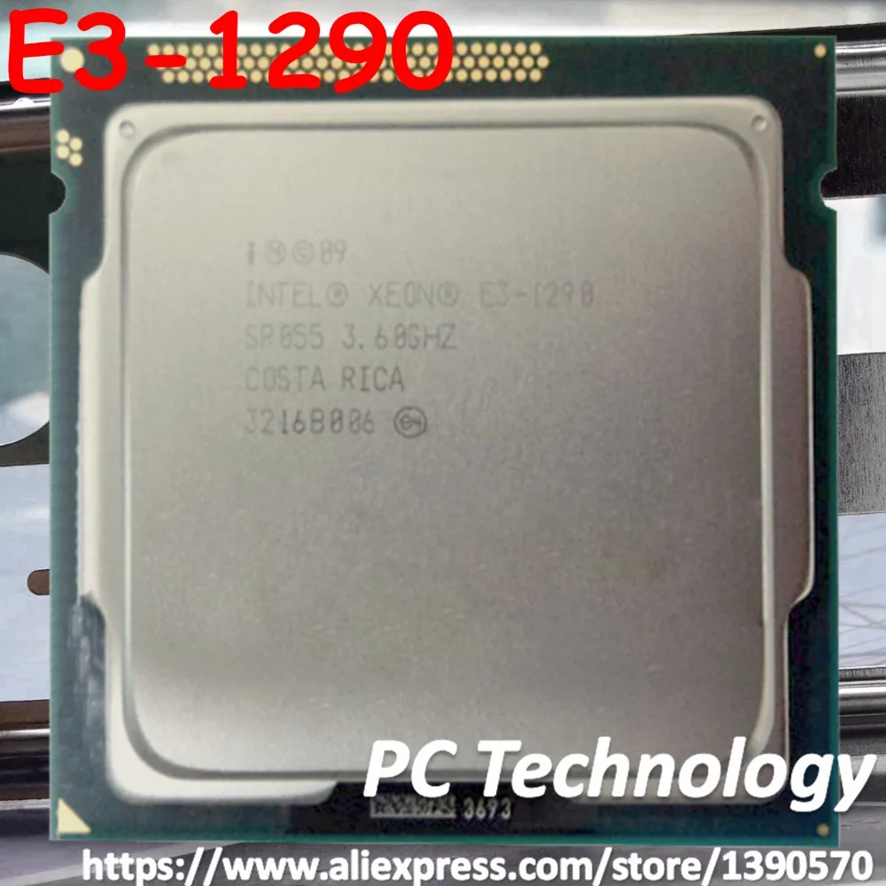 Оригинальный процессор Intel Xeon 3 60 1155 ГГц 8 м четырехъядерный E3 1290 разъем бесплатная