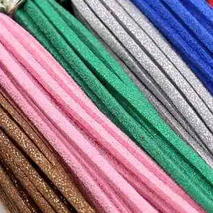 (6 шт./лот) 88 мм полная длина серебряная шапочка кисточка с блестящим порошковым