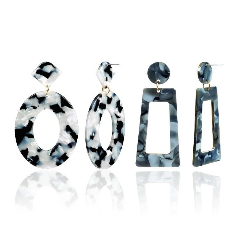 Новые корейские большие акриловые висячие серьги VCORM для женщин 2019 ювелирные