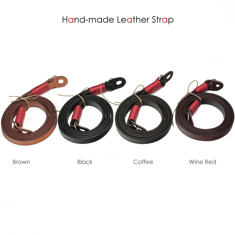 Ремень ручной работы из натуральной воловьей кожи для цифровой зеркальной