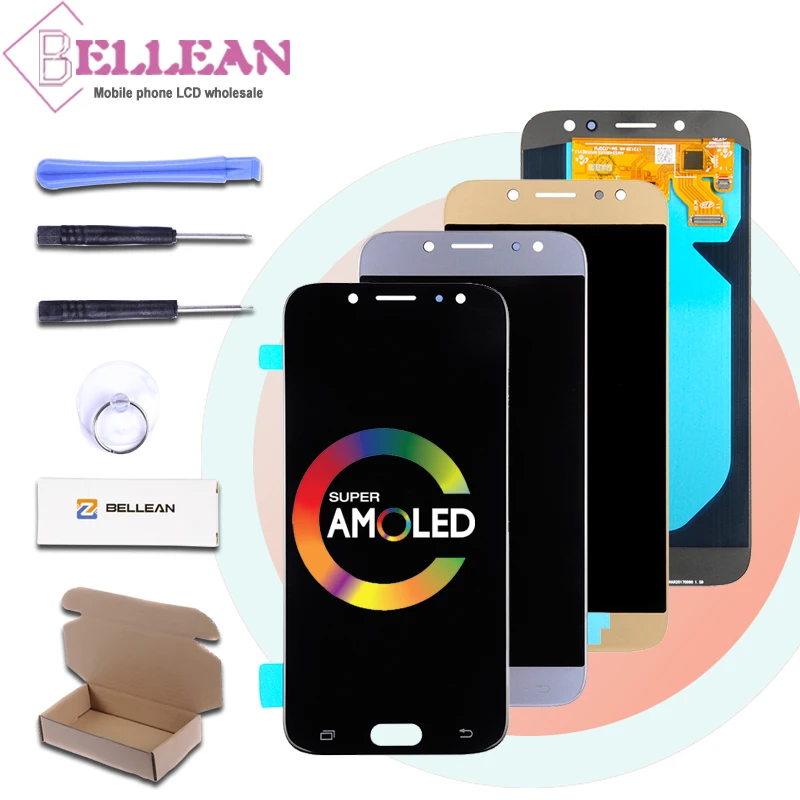 HH рекламный дисплей J7 для samsung Galaxy J7 Pro lcd J730F J730 lcd дисплей кодирующий преобразователь сенсорного экрана в сборе
