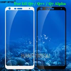 Для LG Q7 + Полное покрытие закаленное стекло 9H 2.5D Премиум Защитная пленка для экрана для LG Q7 Plus Alpha 5,5