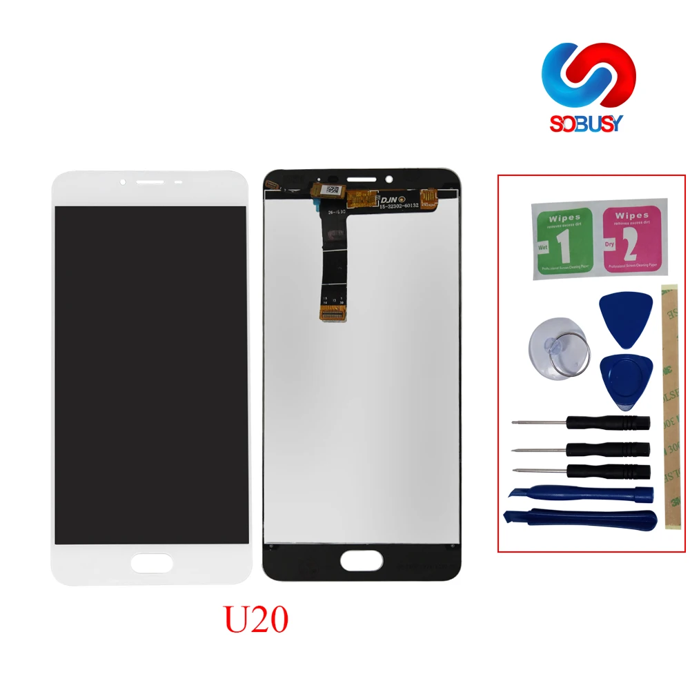 Без битых пикселей ЖК дисплей для Meizu U20 кодирующий преобразователь сенсорного