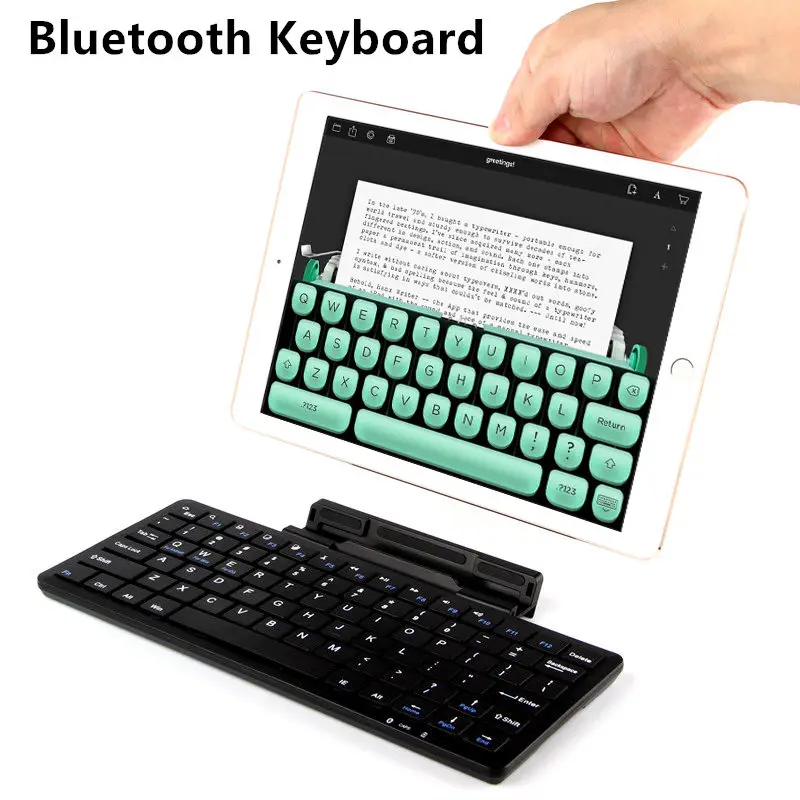 Bluetooth клавиатура для Samsung Galaxy Tab 2 P5100 P5110 P7500 P7510 беспроводная планшетного ПК A 10 1 T580