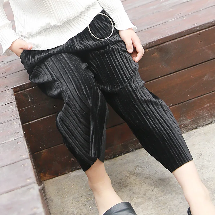 Детские Широкие штаны для девочек Новинка 2019 года сезон весна свободные брюки в