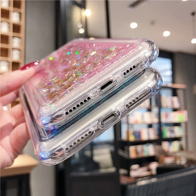 Динамический Блестящий песочный чехол со звездами для xiaomi 8 lite 9 9SE 5X 6X F1 Mix2 2s Max2 3