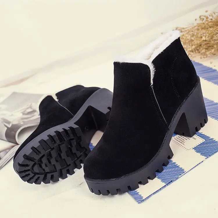 Aleafalling/женские ботинки для зрелых женщин без шнуровки из мягкой флока женская