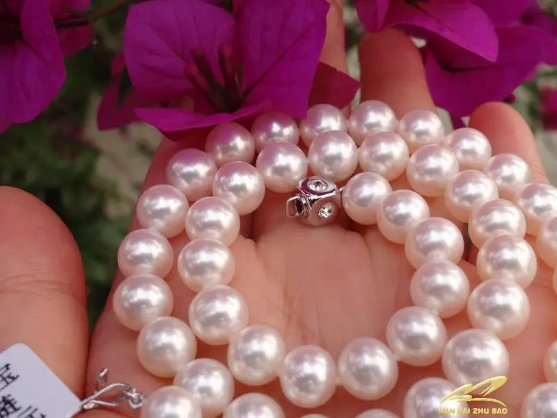 Ожерелье из натурального морского жемчуга 8-9 мм | Украшения и аксессуары