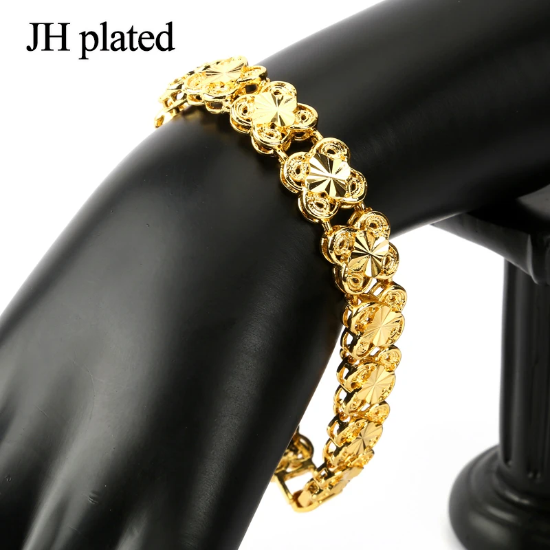 JHplated 20 5 см золотой браслет африканская ручная цепочка ювелирные изделия Женские