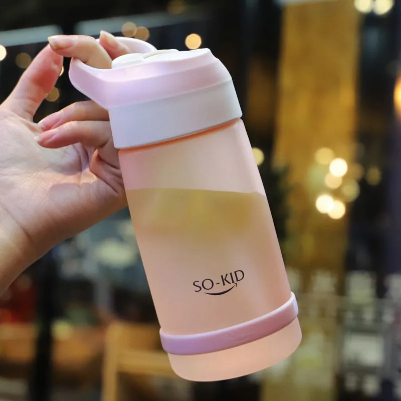 550ml Tea My Water Bottle Cute for Kids Children Mini with Straw Sports Drinking Bottles Hiking Camping BPA Free | Дом и сад
