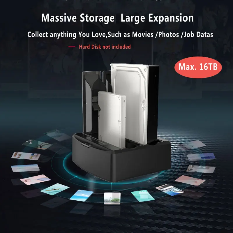 Док-станция для жесткого диска Sata II на USB3.0 Твердотельный накопитель 2 5/3 5 дюйма