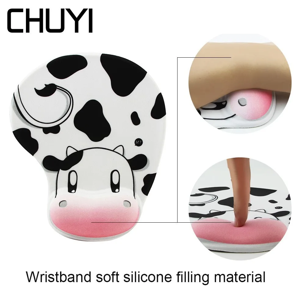 

Ergonomic Mouse Pad Animal 3D Wrist Rest Support Silicone Memory Foam Mousepad Gaming Pad For Gamer PC Laptop Desktop Computer
