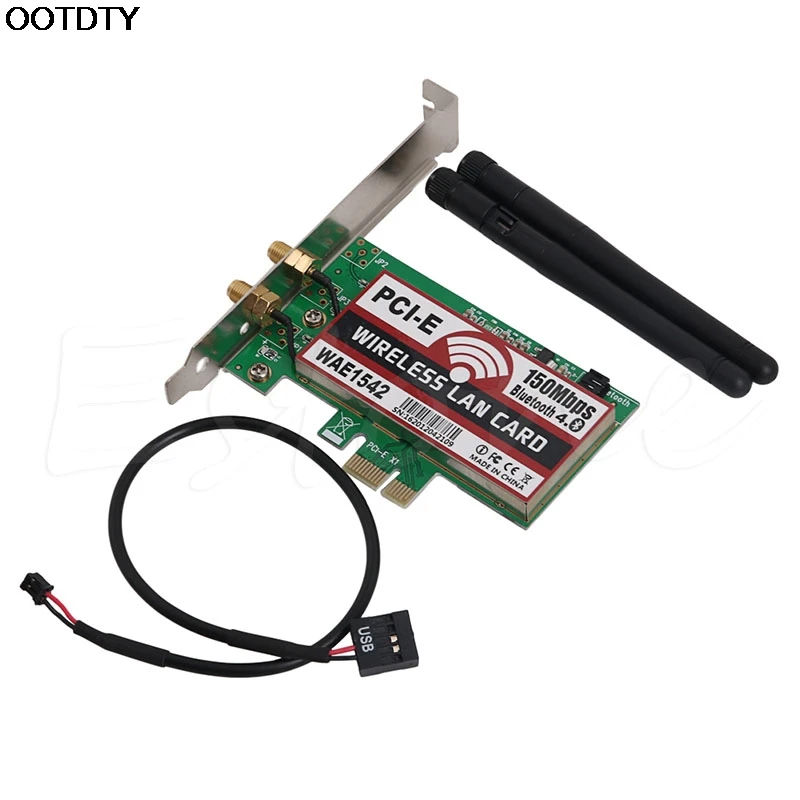 Bluetooth 4 0 Беспроводная 50M PCI-E PCI Express карта WIFI сеть LAN Ethernet NIC | Компьютеры и офис