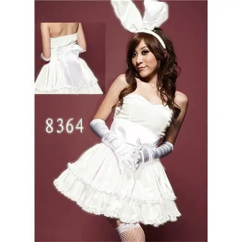 Lovely Sexy Bunny Costumes Cheap Adult Women Cosplay Sleeveless Ball Gown Fancy dress 8364 |