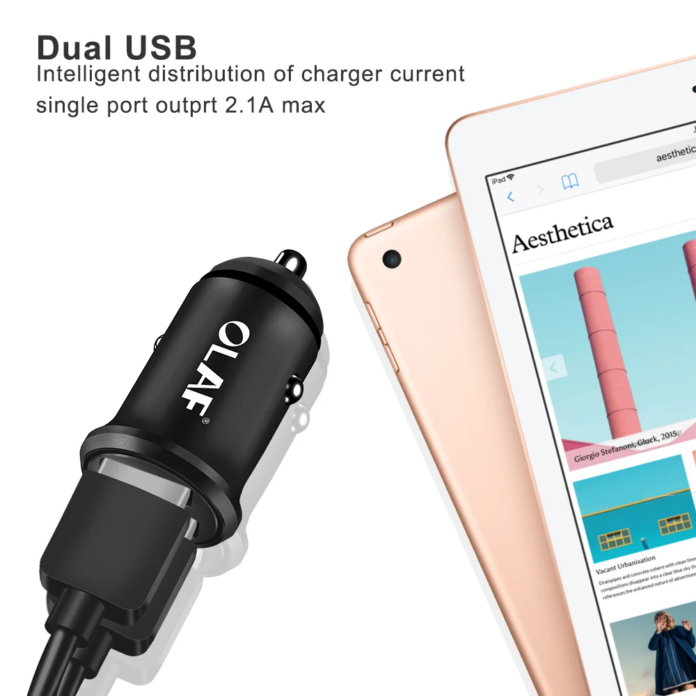 Олаф мини USB Автомобильное зарядное устройство для Мобильный телефон планшет GPS