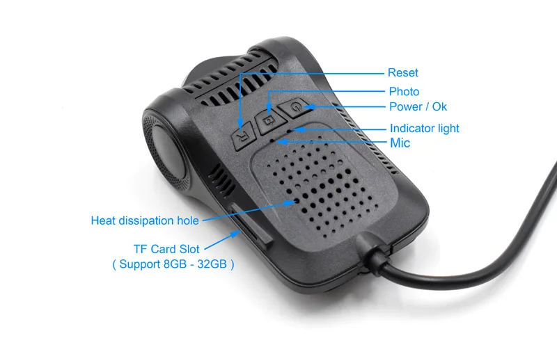 XCGaoon Wi Fi автомобильный dvr регистратор цифровой видео регистраторы тире камера 1080 P Ночь Версия Novatek 96658 объектив может вращаться 90 градусов