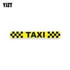 YJZT 20*2,5 см желтая клетчатая наклейка на окна автомобиля такси ретро-светоотражающие наклейки Модные C1-8240 для стайлинга автомобиля