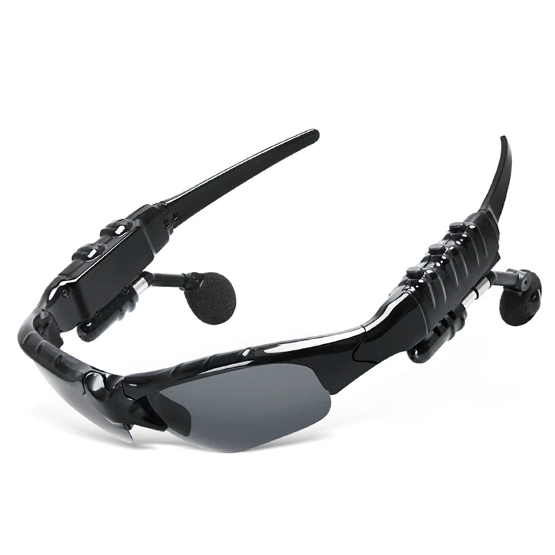 black glass Bluetooth солнцезащитные очки Sem Fio беспроводные наушники fone de ouvido bluetooth наушники гарнитура auriculares kulaklik для xiaomi xaomi - Цвет: black glass