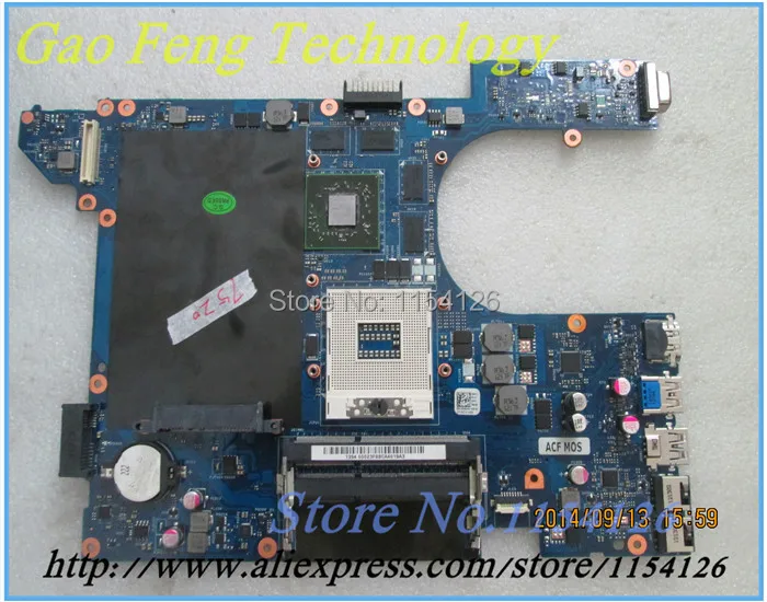 Материнская плата для ноутбука Dell Inspiron 7520 DDR3 LA 8241P REV1.0 4P57C 04P57C неинтегрированный
