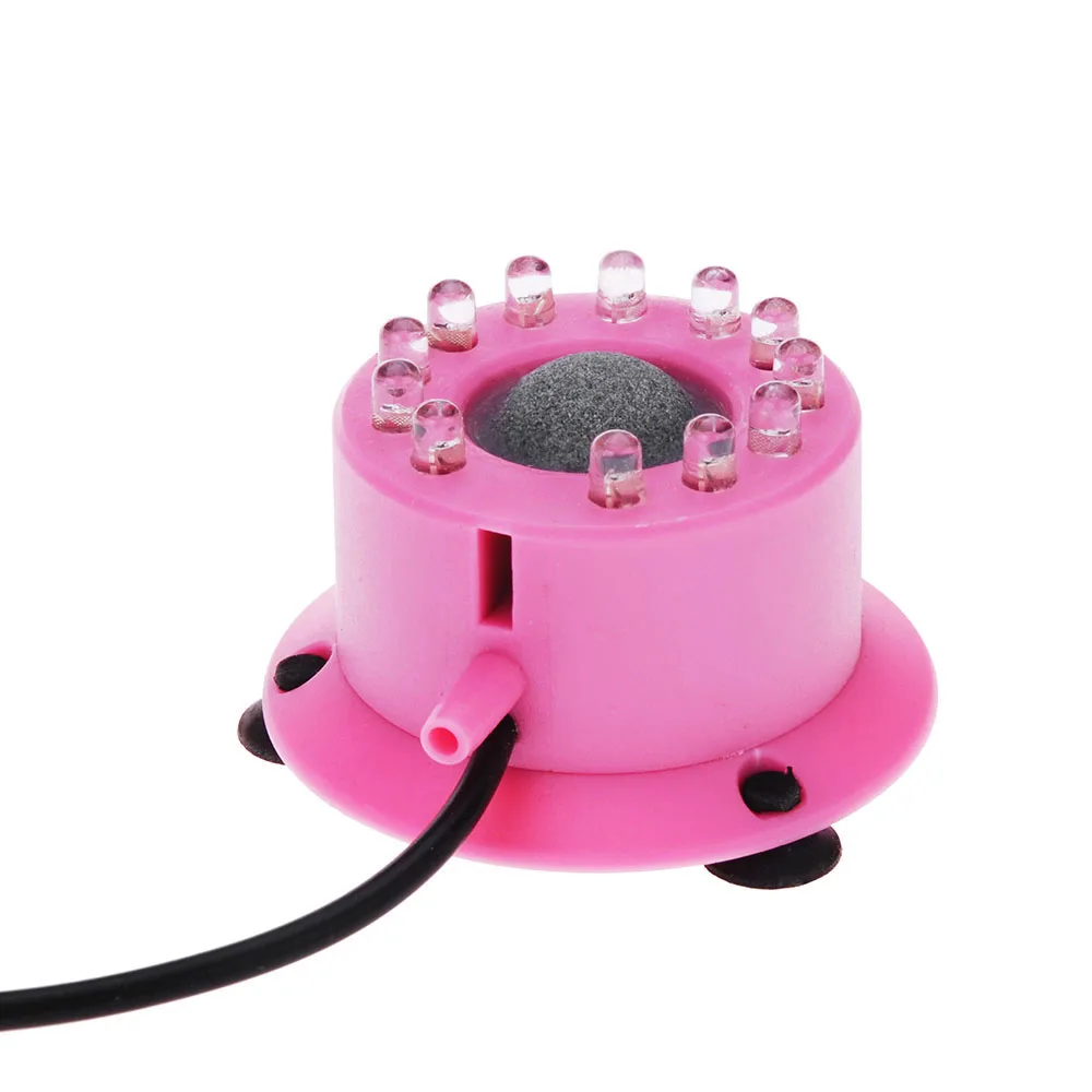 Мини-красочный водный светильник лампа с пузырьками 12 светодиодов погружной