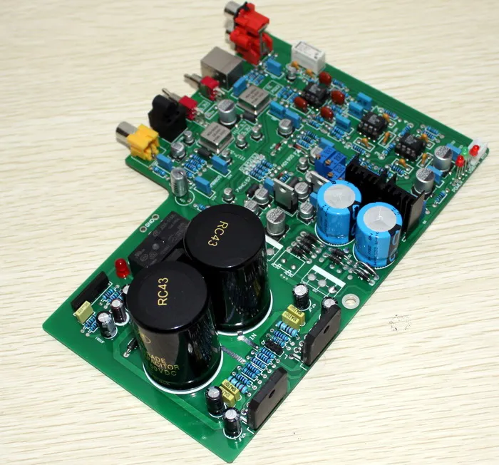 ЦАП 1955 декодирование + плата усилителя мощности LM3886 (коаксиальное волокно USB