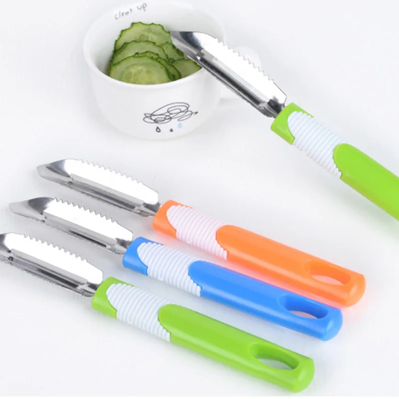 1Pcs Kitchen Accessories Cooking Tools Multifunction Stainless Steel Fish Vegetable Peeler Double Planing Grater Random Color | Дом и сад