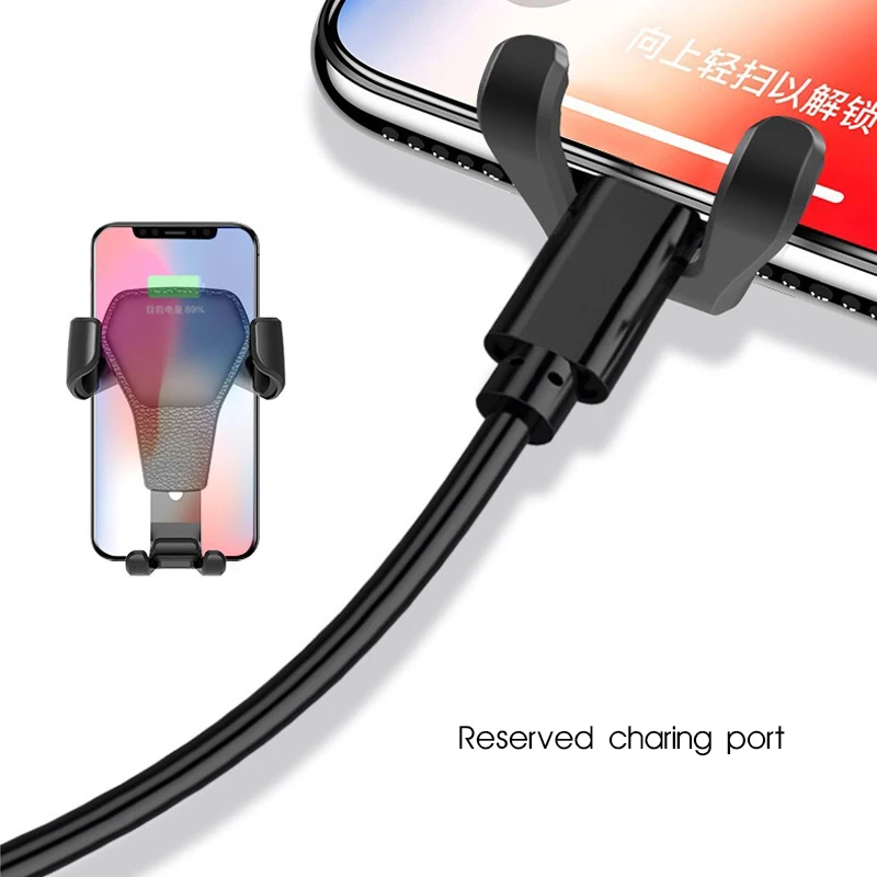 Новый Автомобильный держатель для телефона iPhone X xiaomi mi8 9 с креплением на