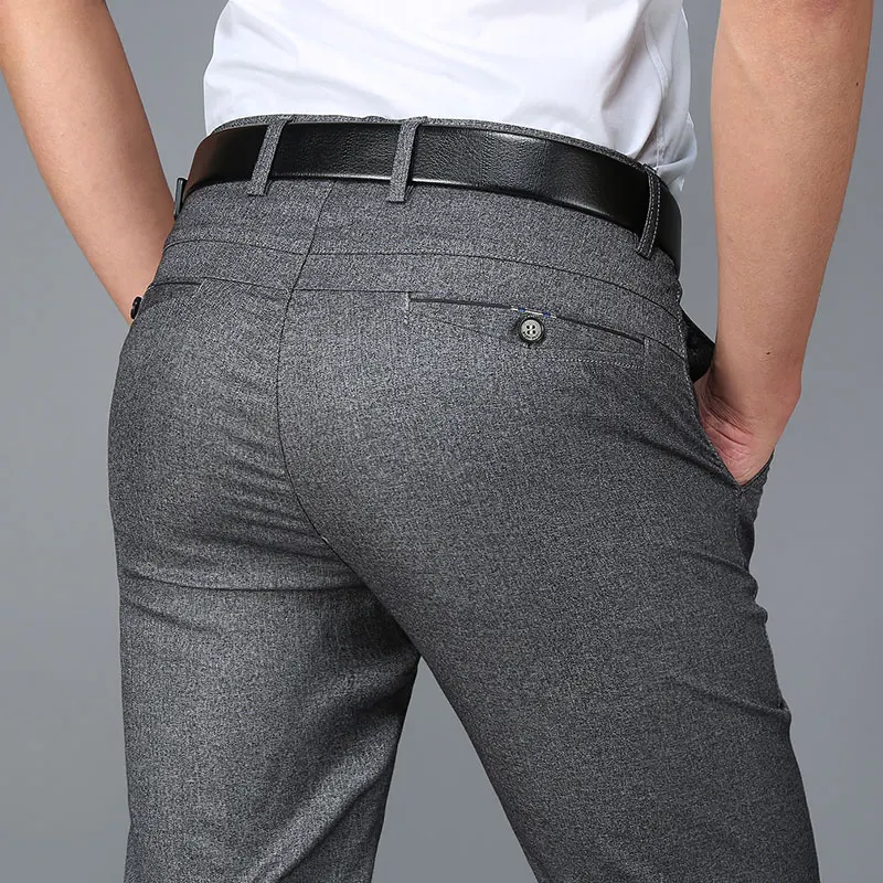 2017 летние тонкие мужские брюки среднего возраста деловые повседневные из
