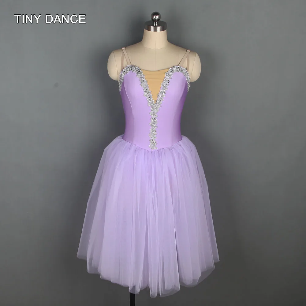 purple spandexbodice Романтическое длинное балетное танцевальное платье-пачка; трико; бархат/лиф из спандекса со слоями Мягкого Тюля; балерина костюм для танцев; 19831 - Цвет: purple spandexbodice