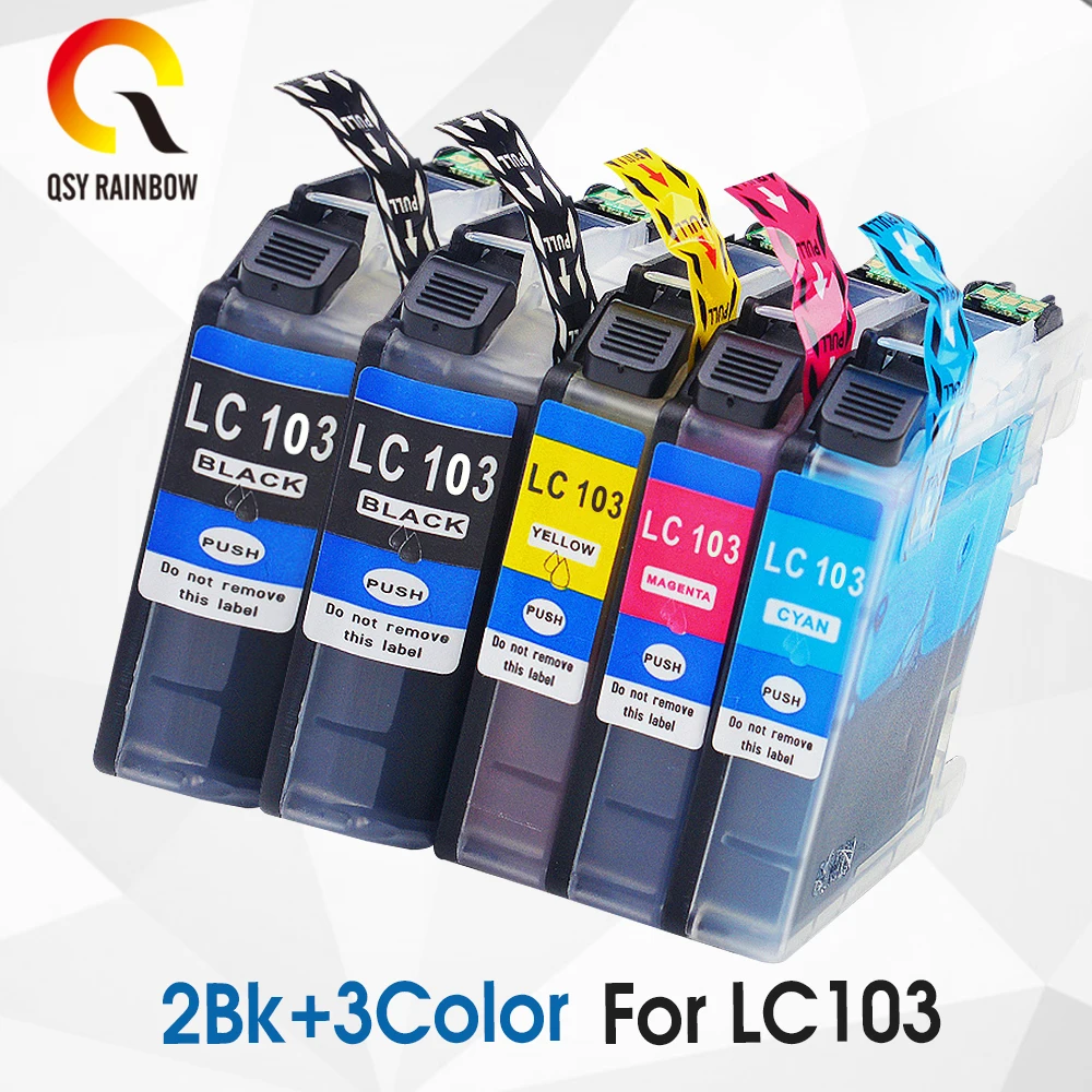 CMYK поставляет 5 совместимых с LC 103XL чернильных картриджей для родительских