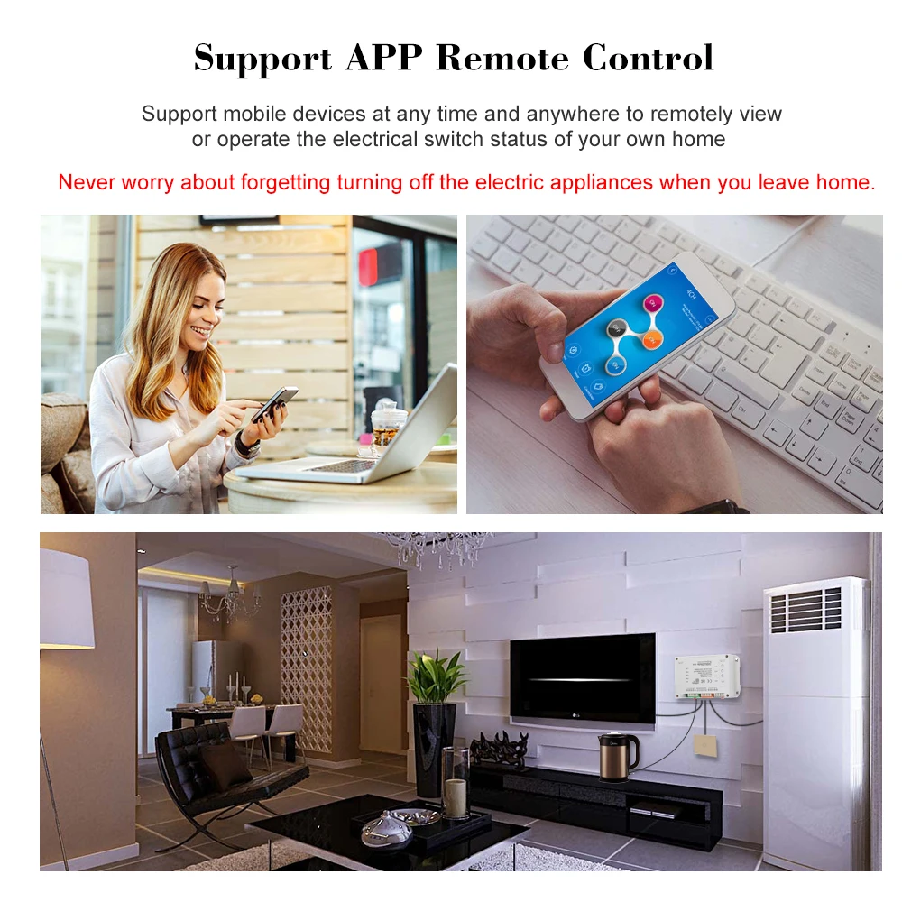 SONOFF 4CH ITEAD Din Rail монтажный WiFI переключатель универсальный беспроводной умный
